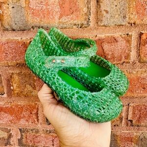 Mini Melissa Campana Green Zig Zag